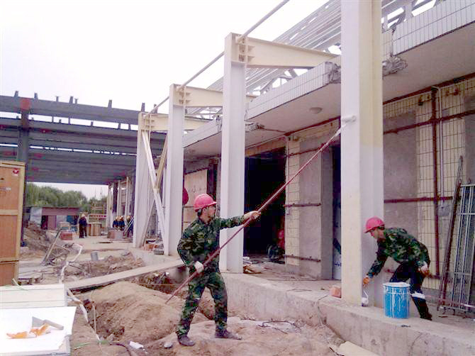 室內(nèi)薄型鋼結(jié)構(gòu)防火涂料應(yīng)用